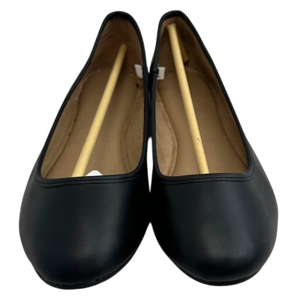 Universal Thread Everly Womens Memory Foam Black Flats Size 10